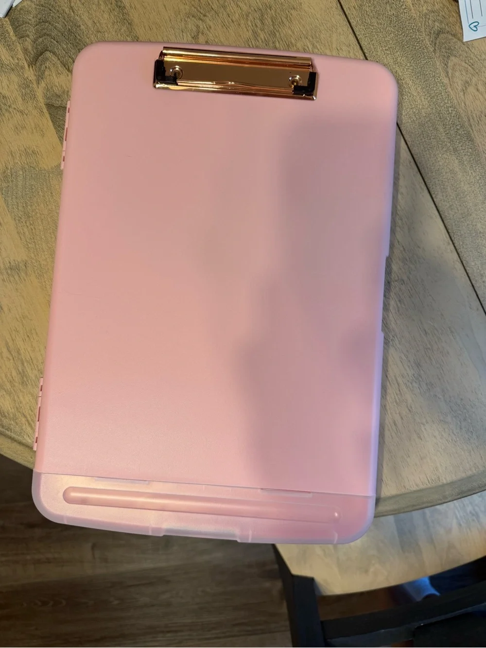 Pink Storage Clipboard